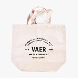 New Vaer Watch Company Lightweight Durable Canvas Tote Bag
